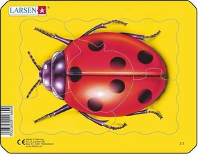 Larsen Insects Small Frame Tray Puzzle Ladybug