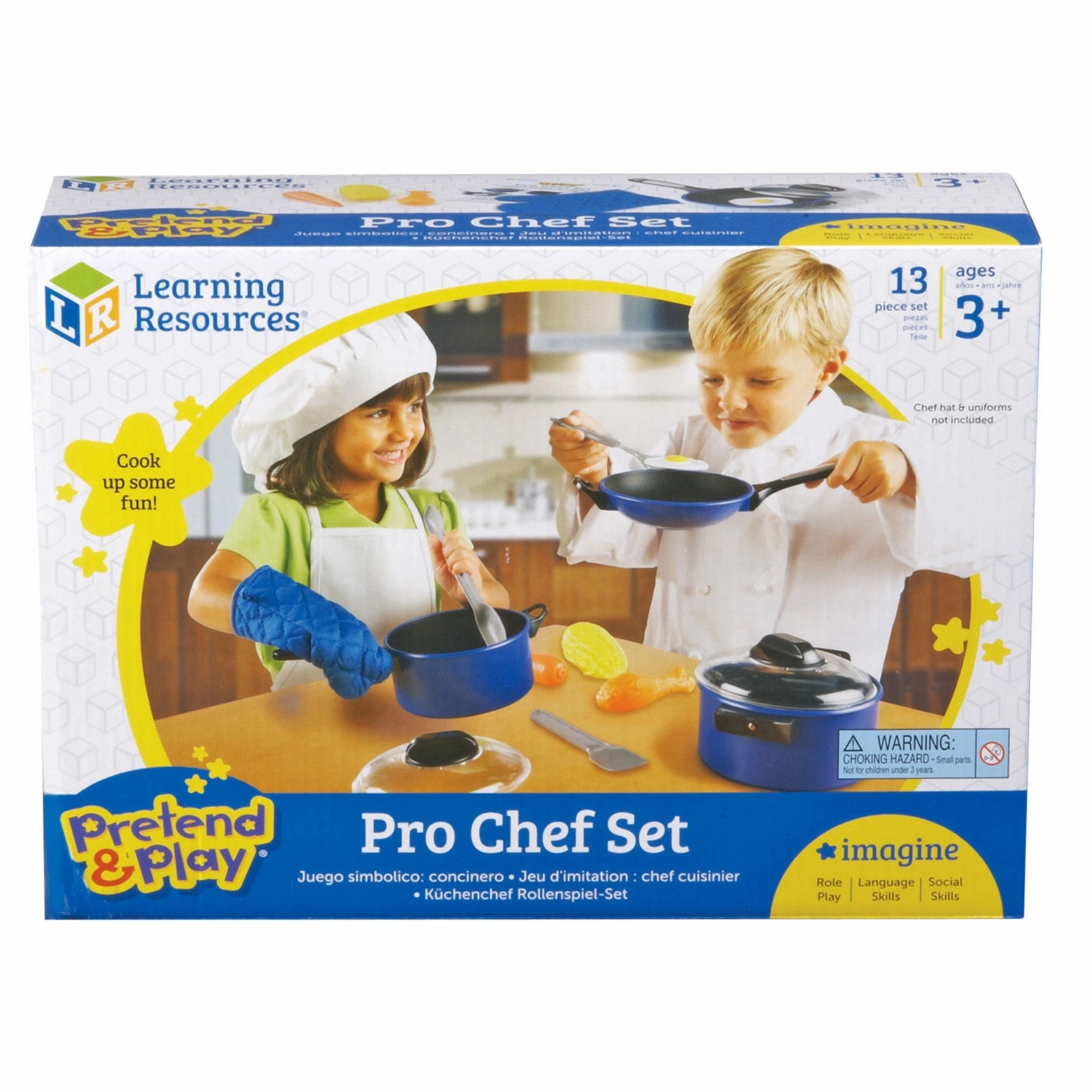 Learning Resources 13-Piece Pretend & Play Pro Chef Set