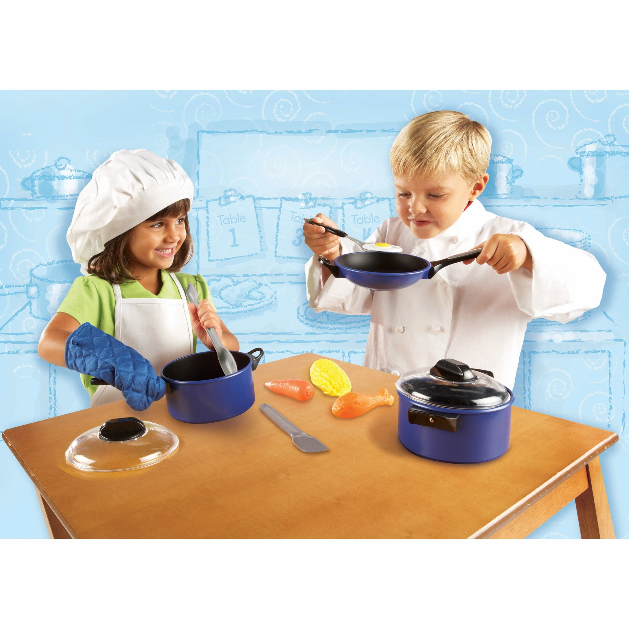 Learning Resources 13-Piece Pretend & Play Pro Chef Set