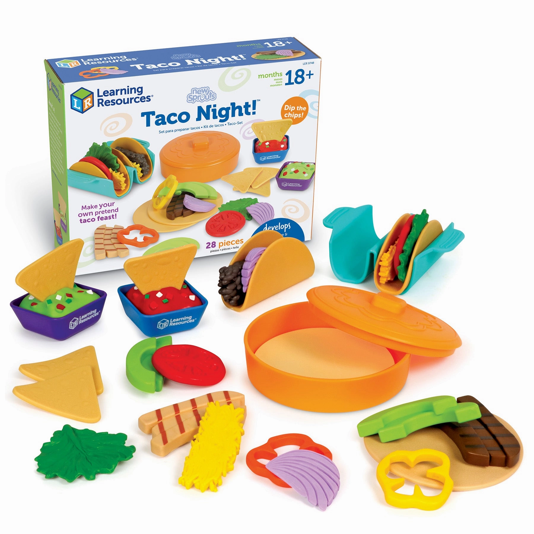 Learning Resources 28-Piece New Sprouts Taco Play Set
