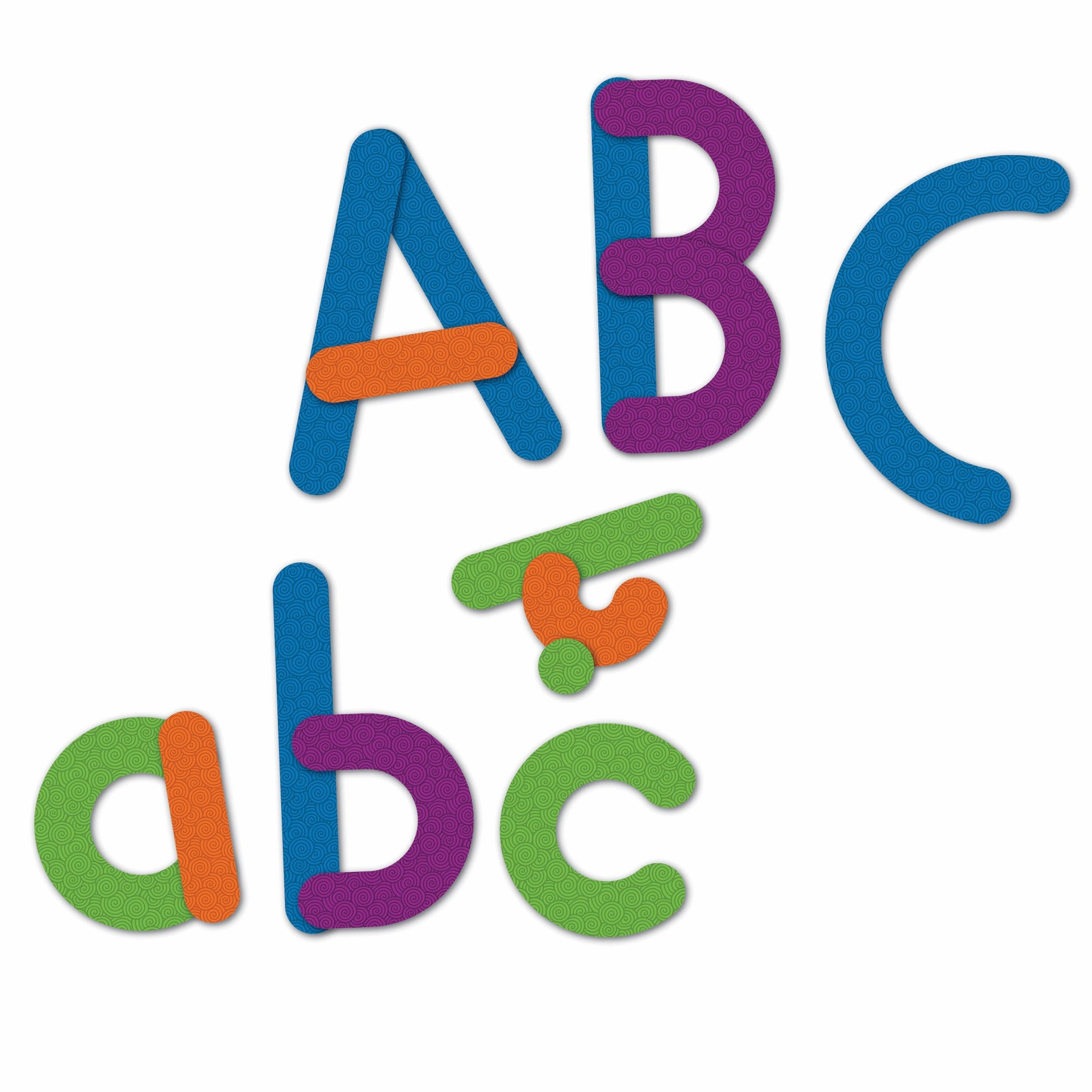 Learning Resources Giant Magnetic Letter Construction - 21-Piece Educational Set