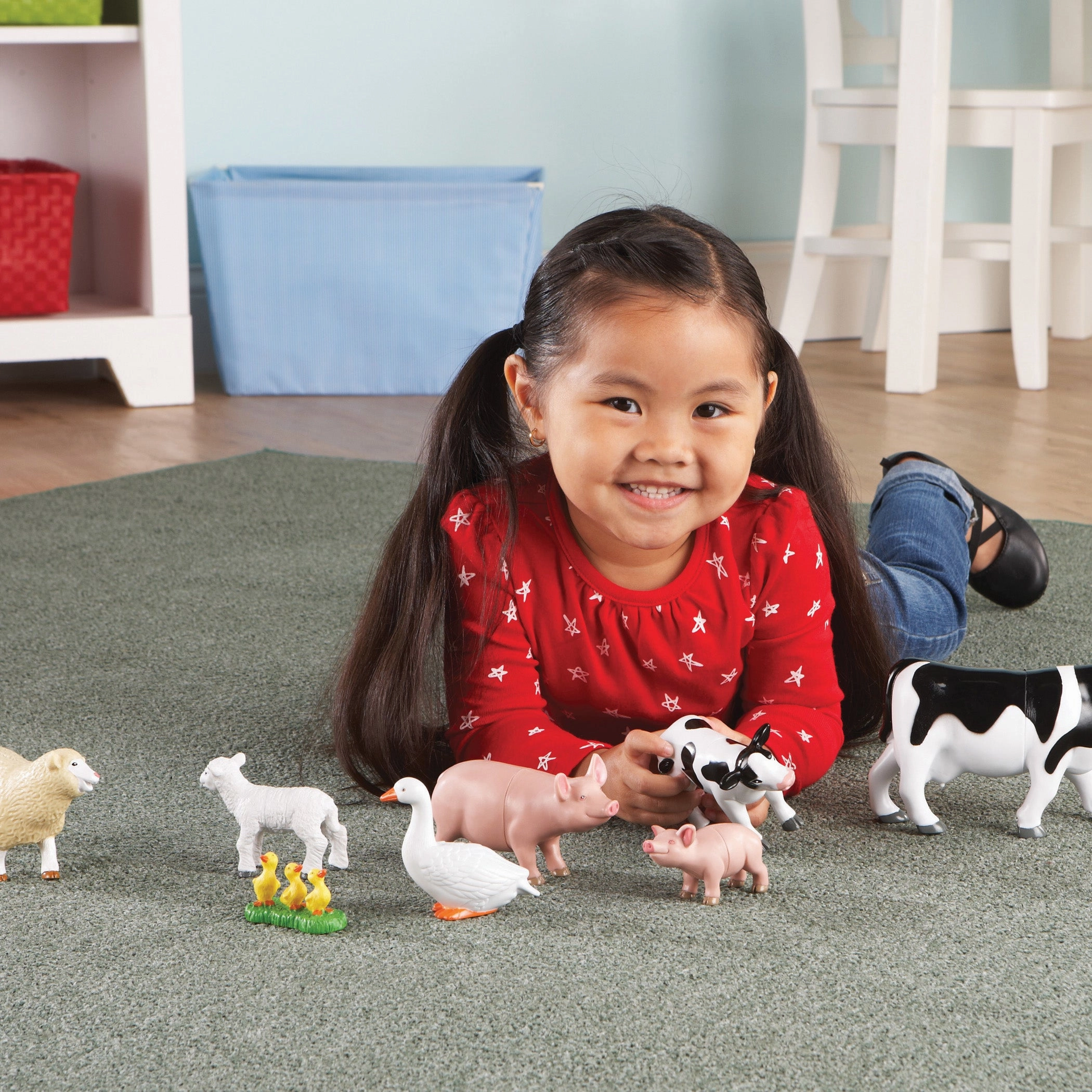 Learning Resources Jumbo Farm Animals: Mommas And Babies Set