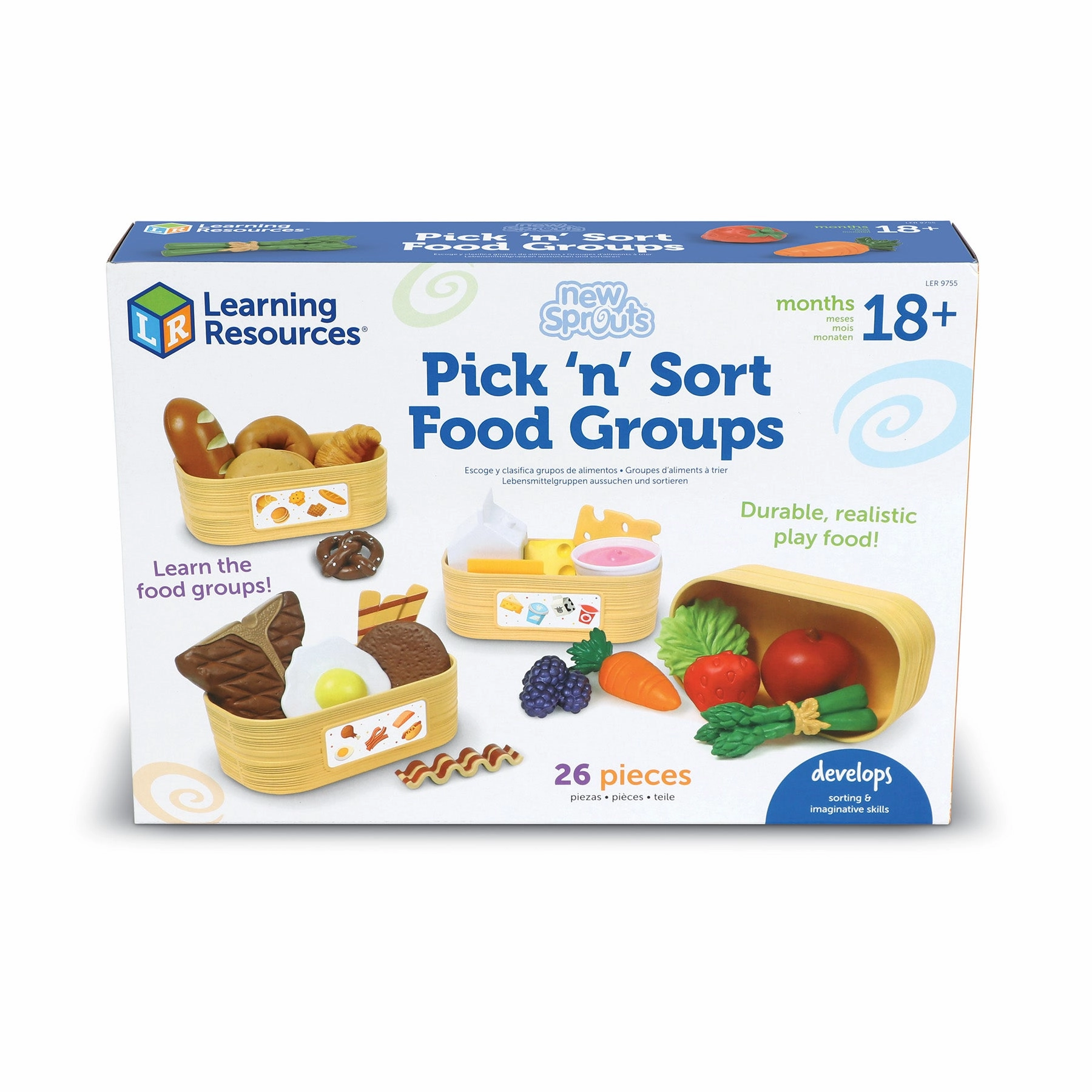 Learning Resources New Sprouts Pick 'n' Sort Food Groups - Educational Play Set
