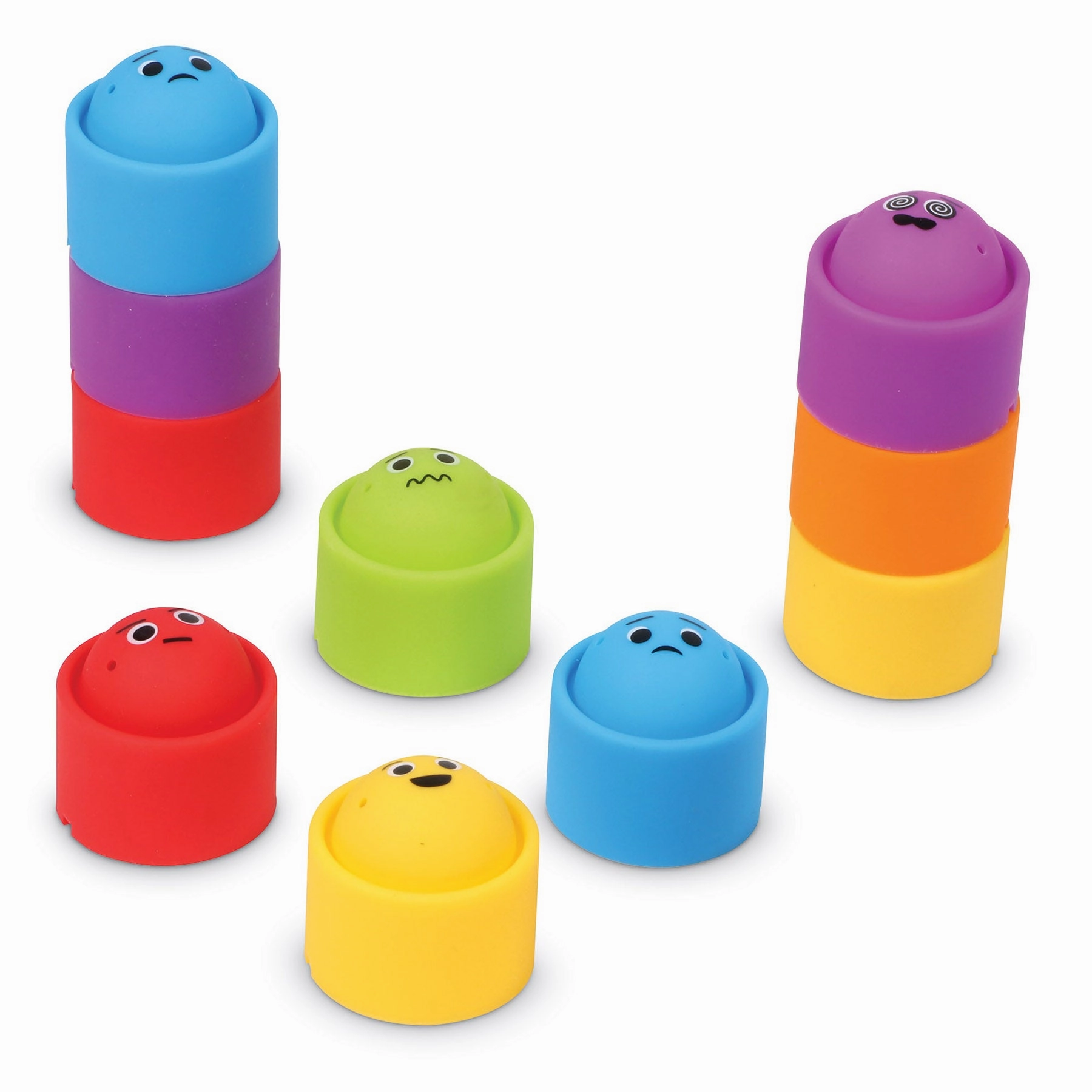 Learning Resources Rainbow Emotions Fidget Poppers - SEL Classroom Set