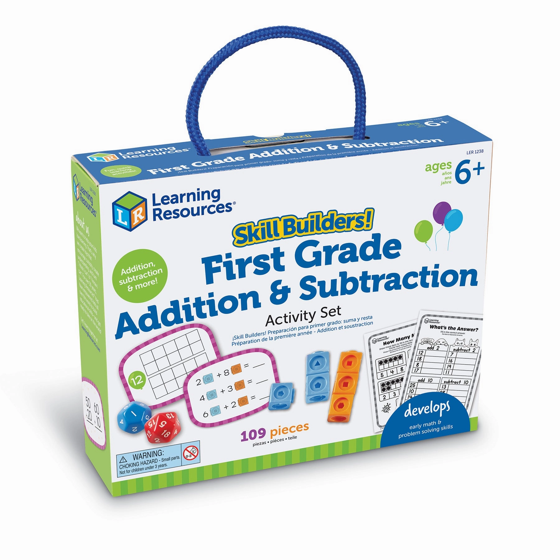 Learning Resources Skill Builders! 1st Grade Math Wizardry - Addition & Subtraction Kit