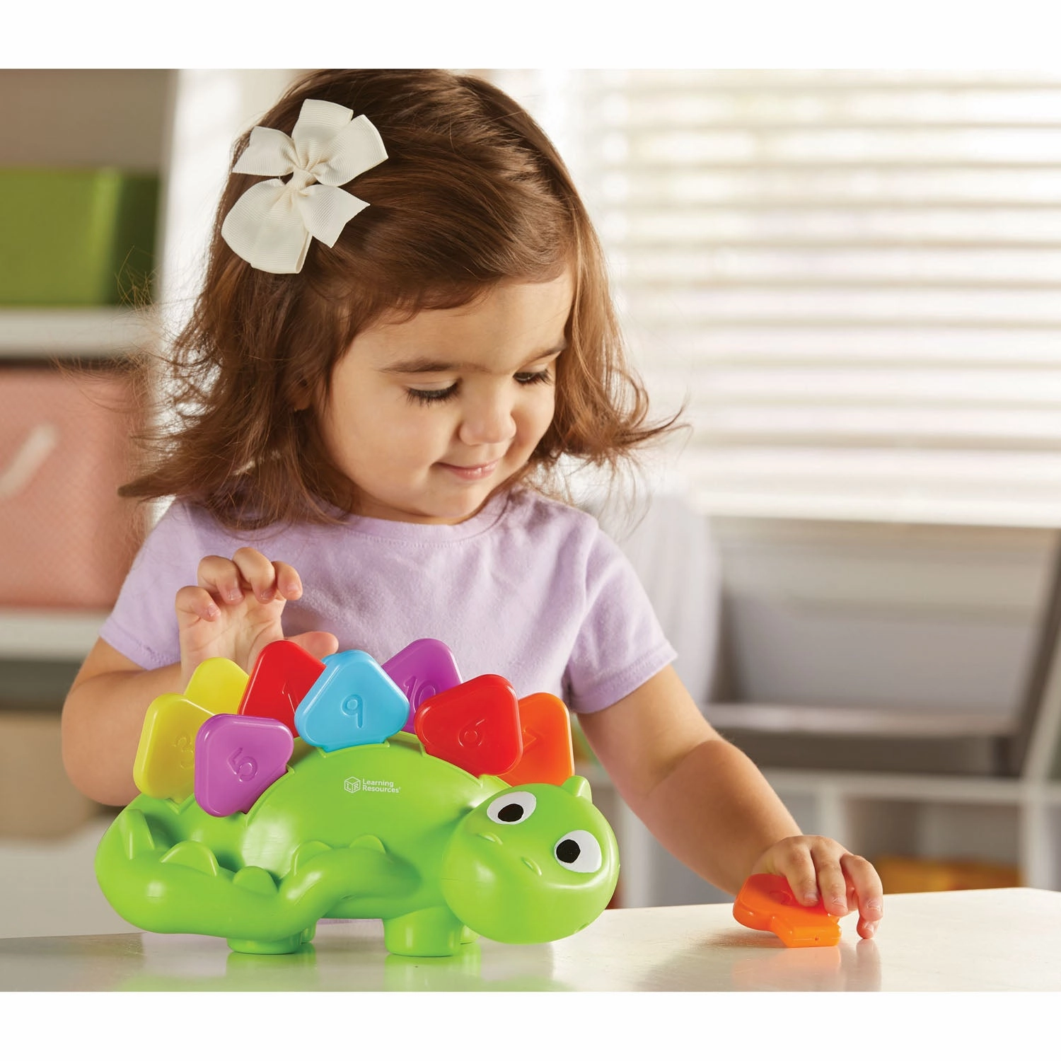 Learning Resources Steggy the Fine Motor Dino - Color and Number Skills