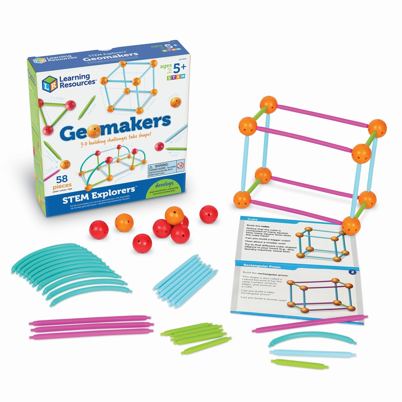 Learning Resources STEM Explorers Geomakers - Educational Geometry Building Set