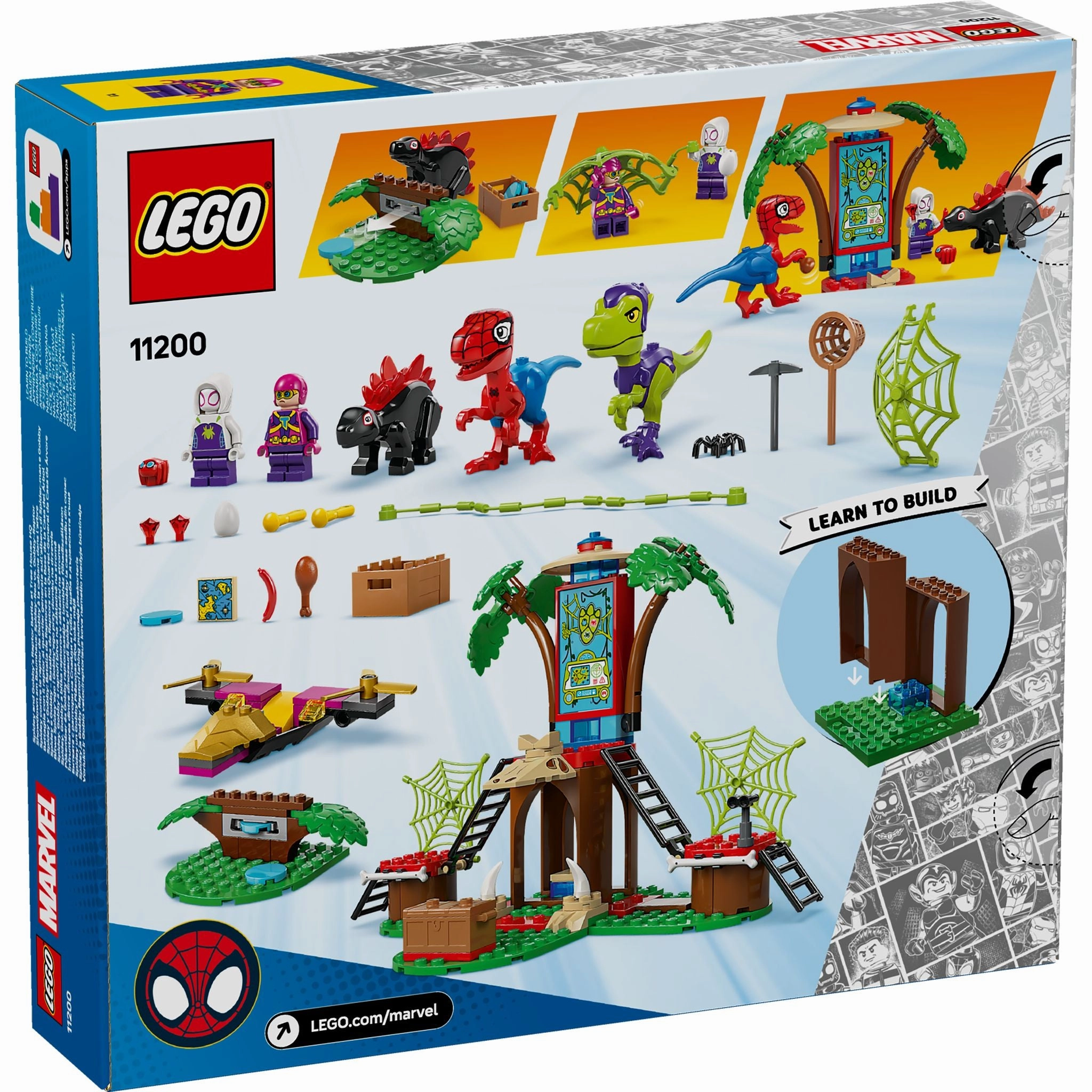 LEGO 11200 Marvel Spidey and His Amazing Friends Spidey and Gobby's Raptor Battle at Tree House HQ