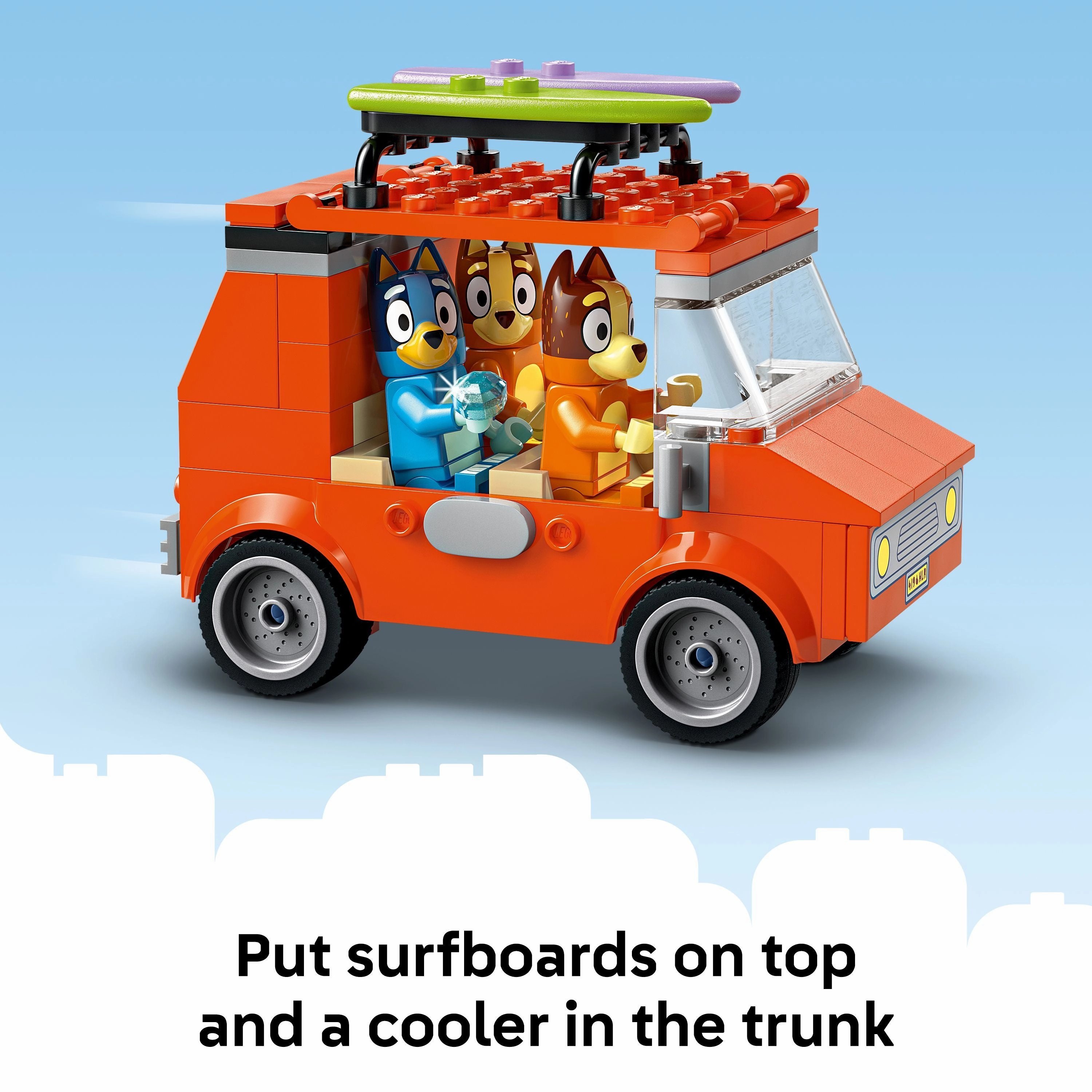 LEGO 11202 Bluey: Blueys Beach & Family Car Trip