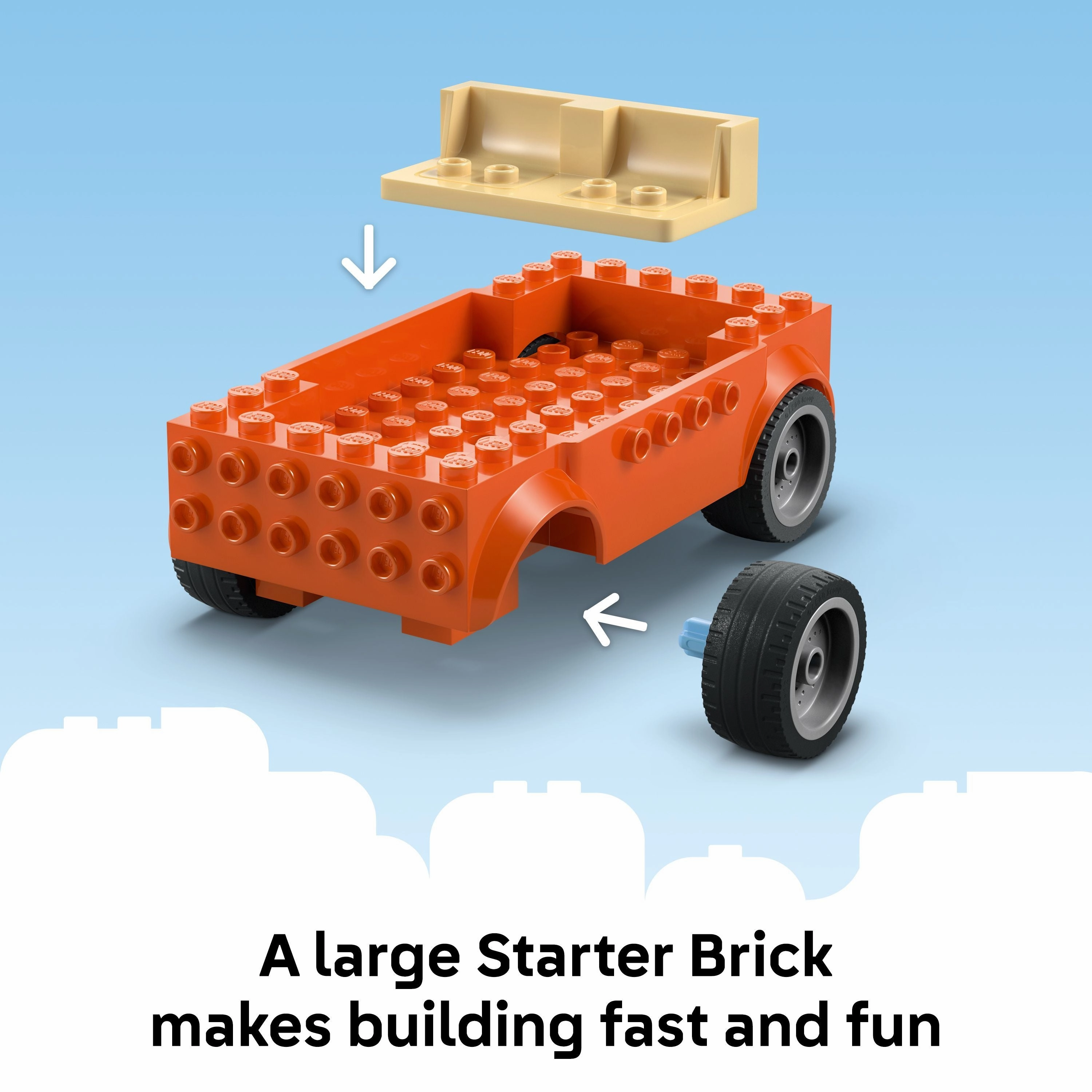 LEGO 11202 Bluey: Blueys Beach & Family Car Trip