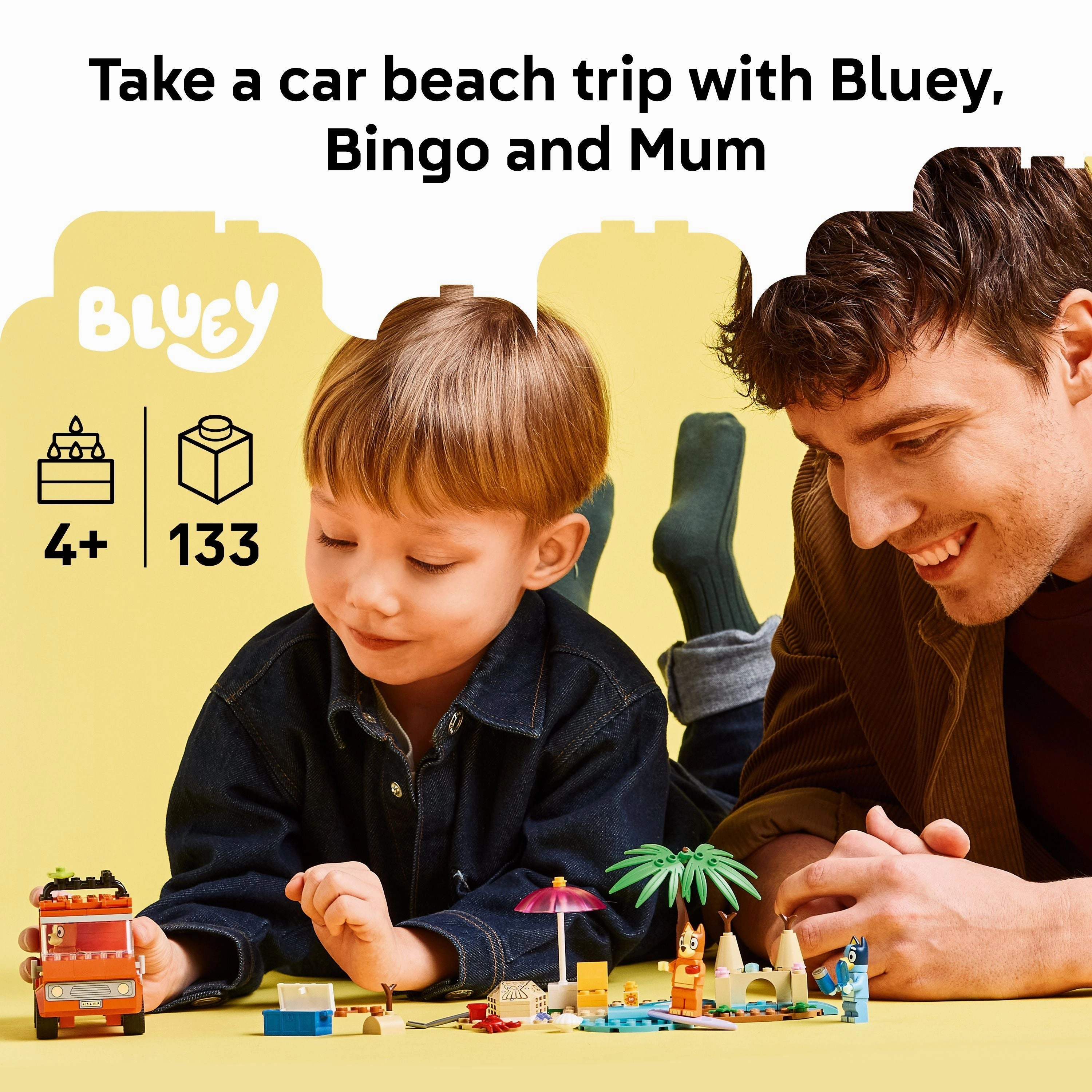 LEGO 11202 Bluey: Blueys Beach & Family Car Trip