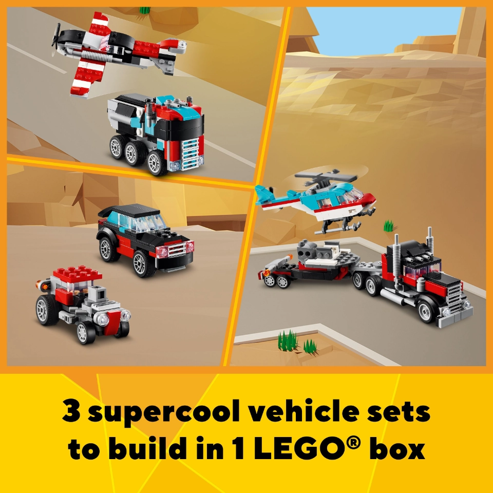 LEGO 31146 Creator Flatbed Truck With Helicopter