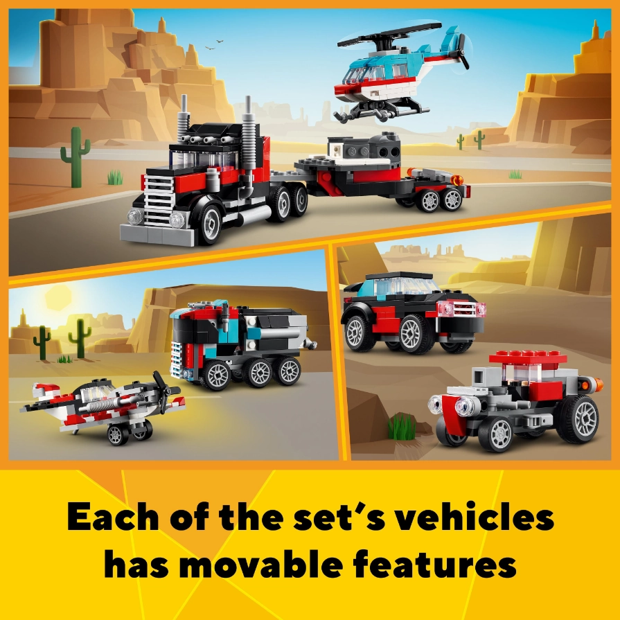 LEGO 31146 Creator Flatbed Truck With Helicopter