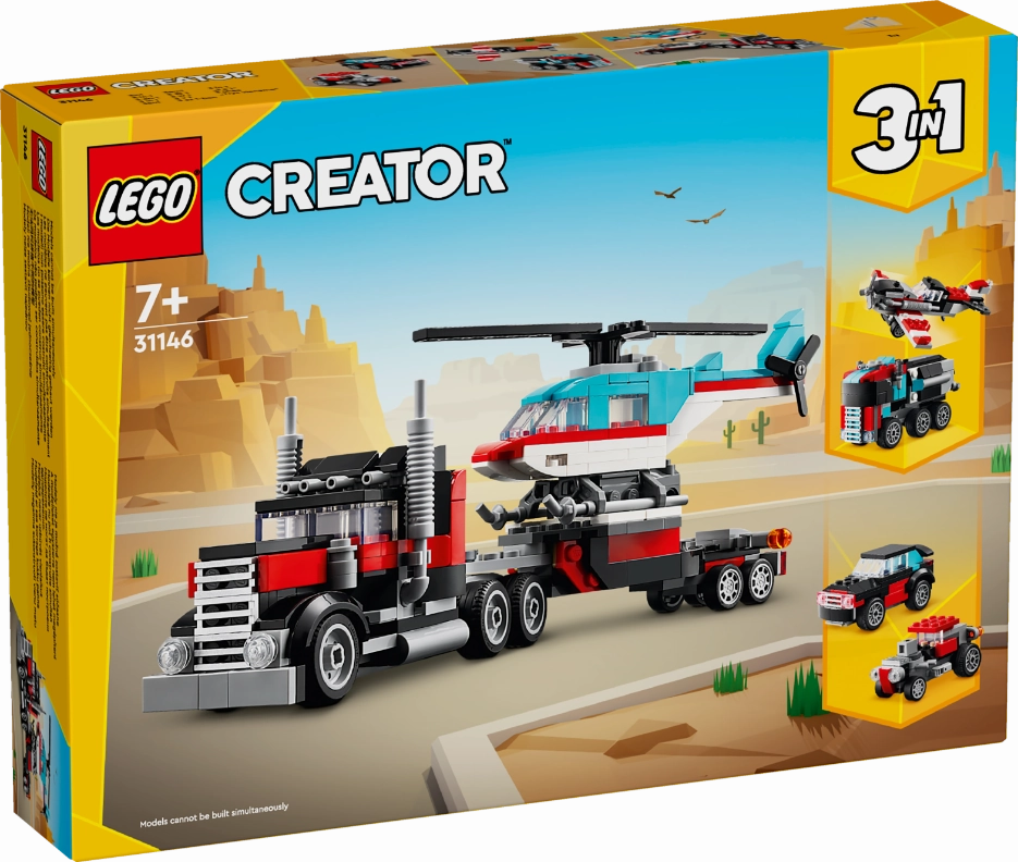 LEGO 31146 Creator Flatbed Truck With Helicopter