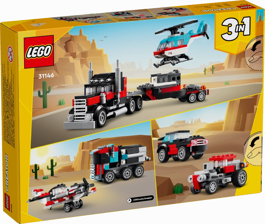 LEGO 31146 Creator Flatbed Truck With Helicopter