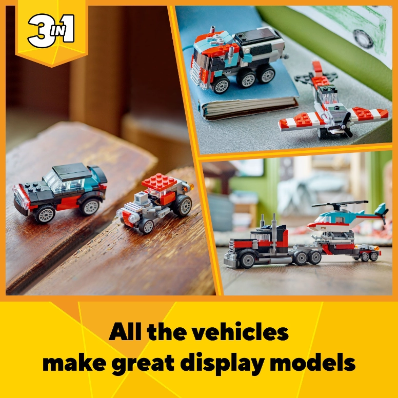 LEGO 31146 Creator Flatbed Truck With Helicopter