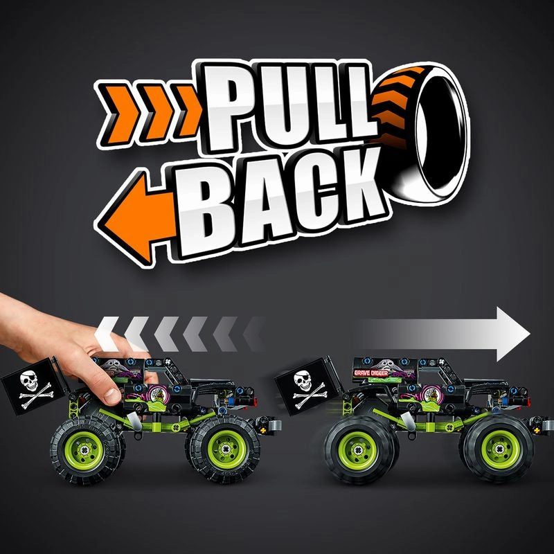 LEGO 42118 Technic Monster Jam Grave Digger Pull Back Truck