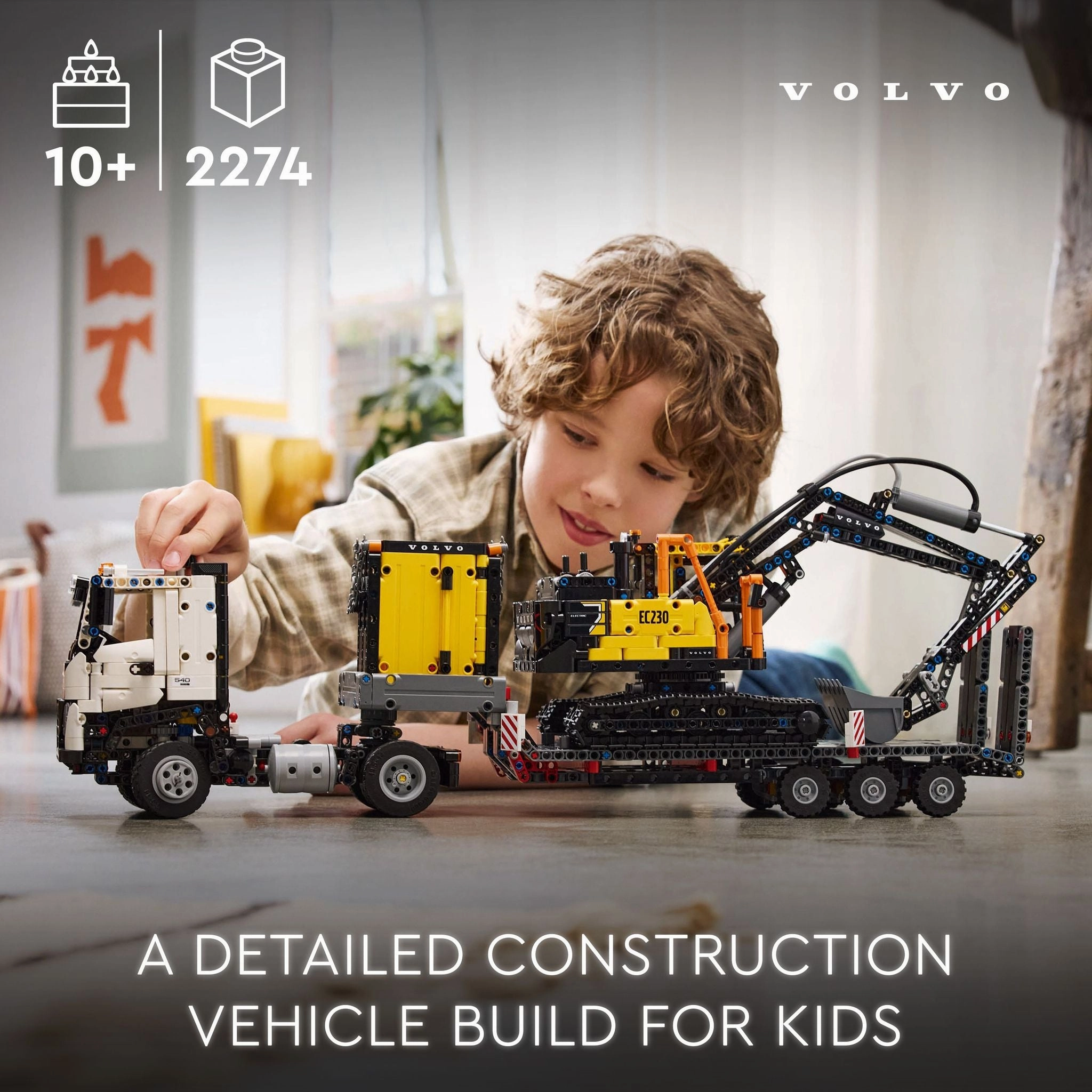 LEGO 42175 Technic Volvo Fmx Truck & Ec230 Electric Excavator