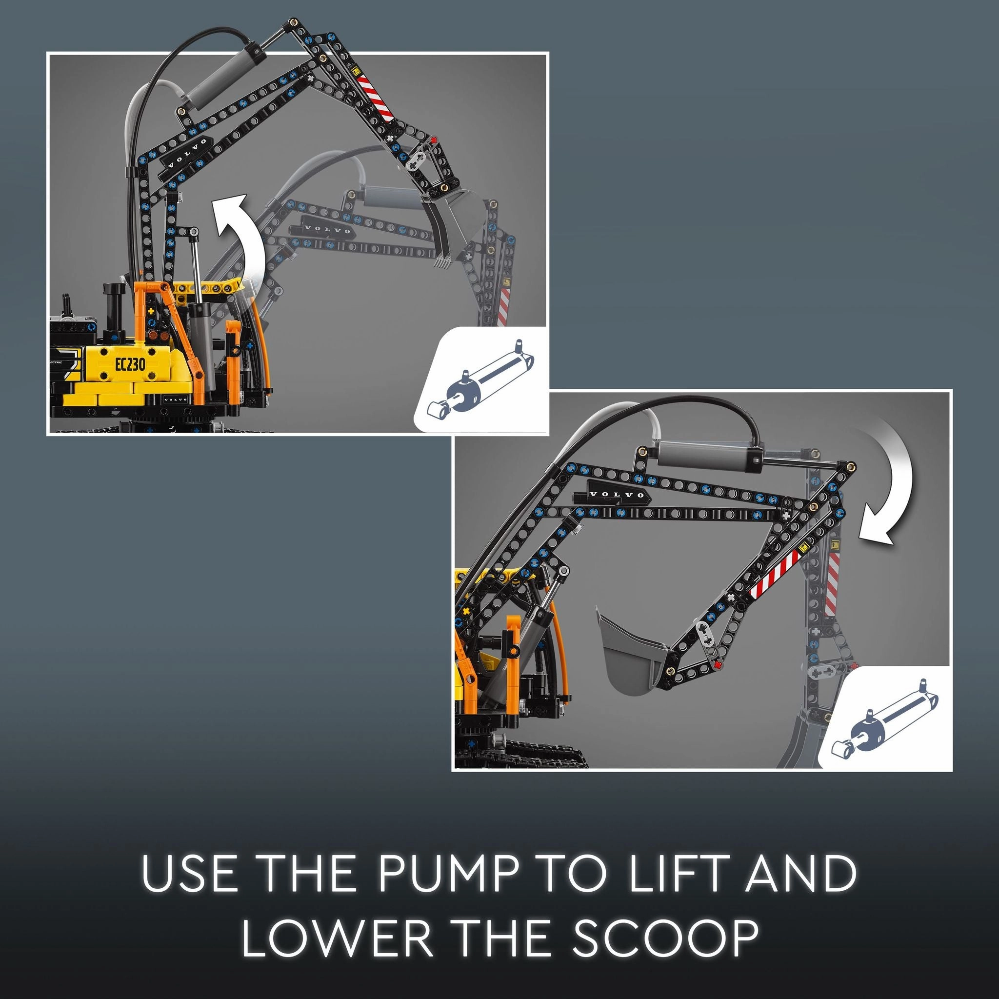 LEGO 42175 Technic Volvo Fmx Truck & Ec230 Electric Excavator