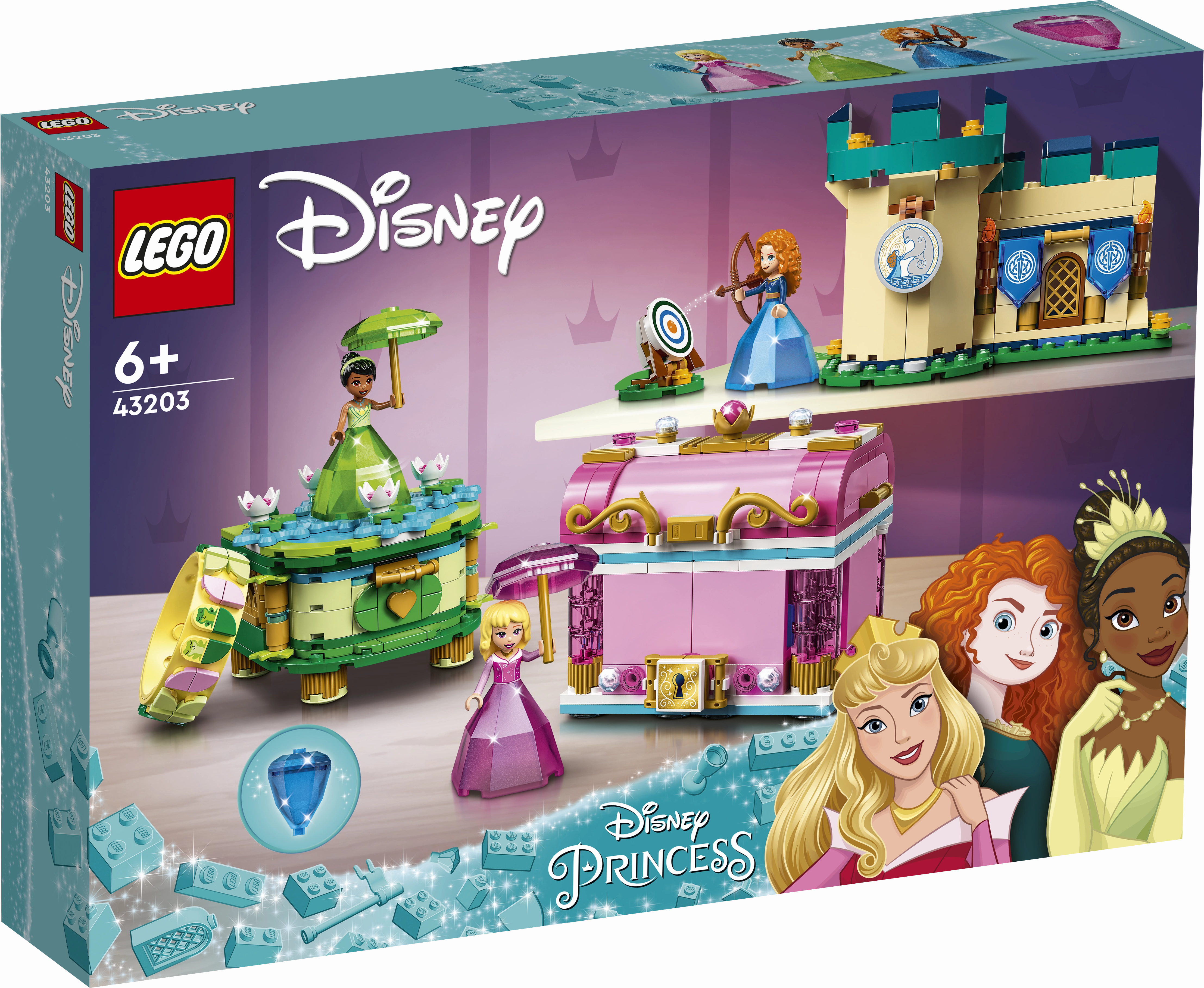 LEGO 43203 Disney Princess Aurora, Merid And Tiana's Enchanted Creations