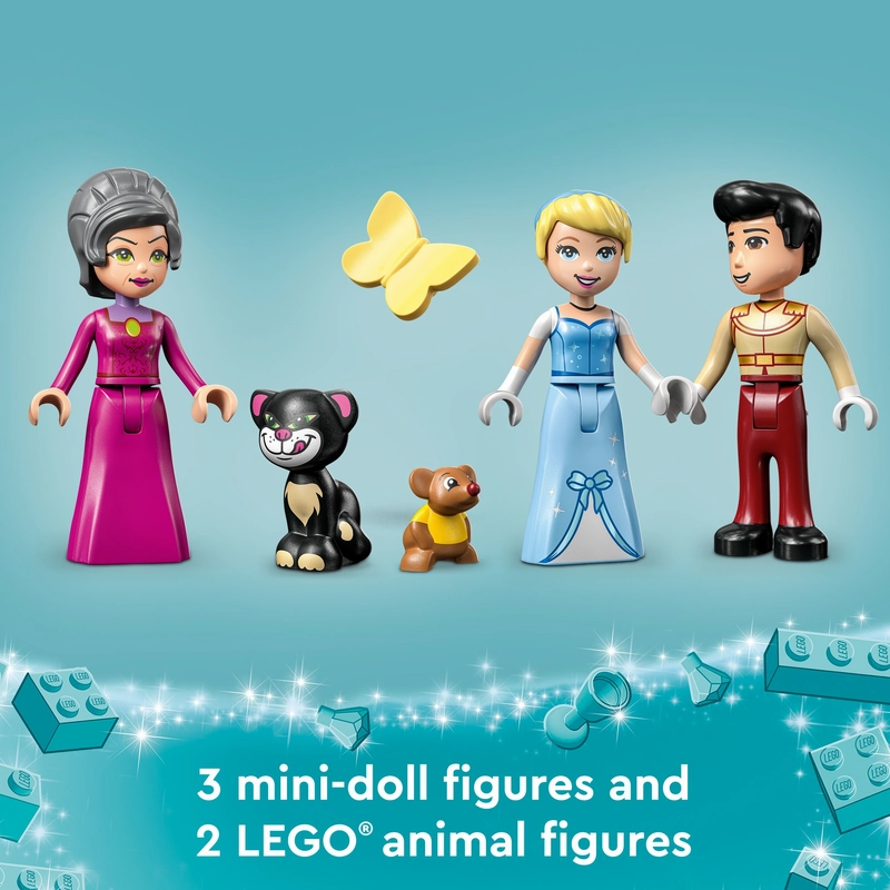 LEGO 43206 Disney Cinderella And Prince Charmings Castle Building Kit
