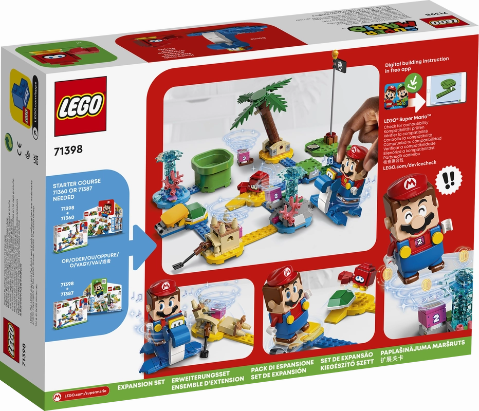 LEGO 71398 Super Mario Luigi's Mansion Dorrie's Beachfront Expansion Set