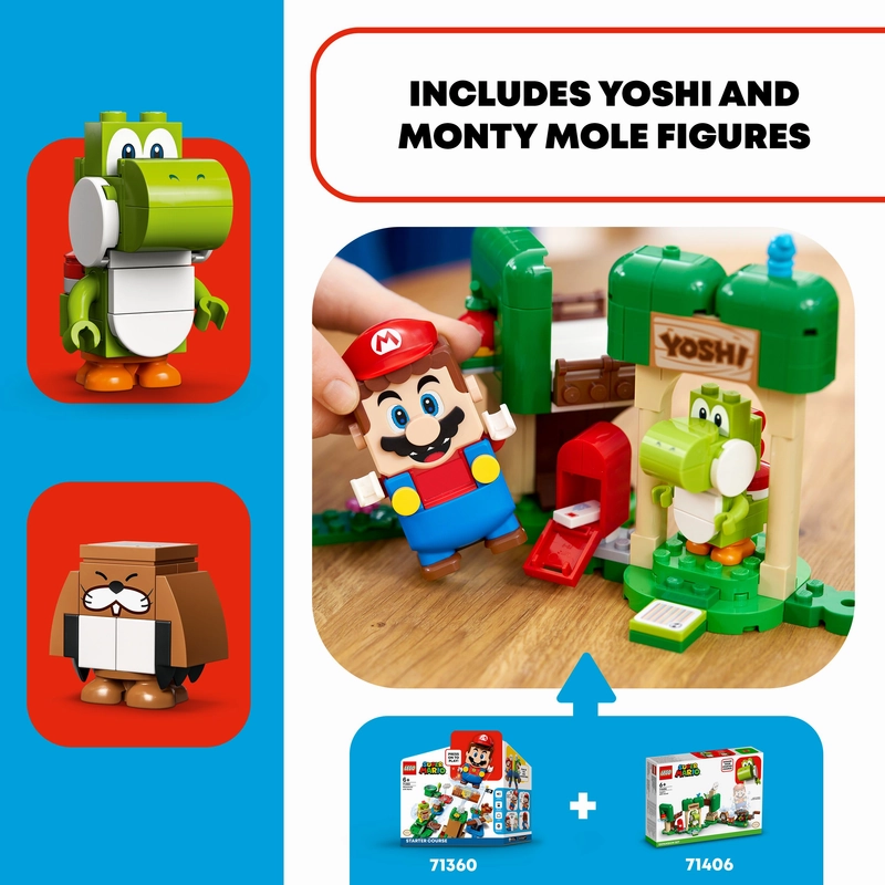 LEGO 71406 Super Mario Yoshis Gift House Expansion Set