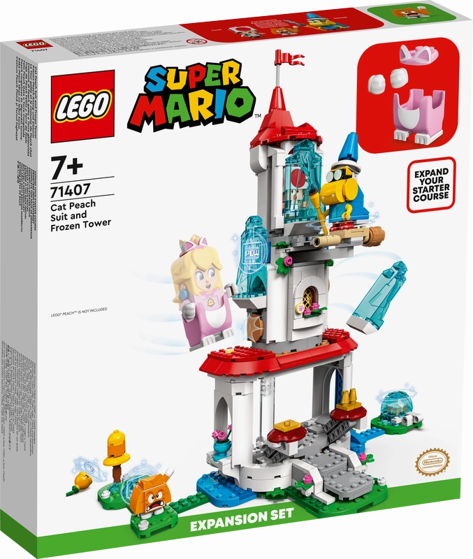 LEGO 71407 Super Mario Cat Peach Suit And Frozen Tower Expansion Set
