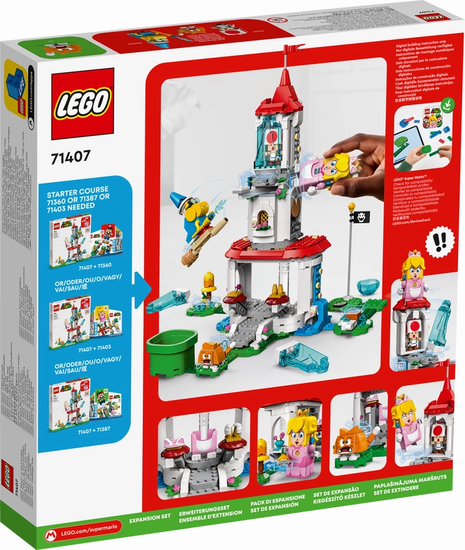LEGO 71407 Super Mario Cat Peach Suit And Frozen Tower Expansion Set