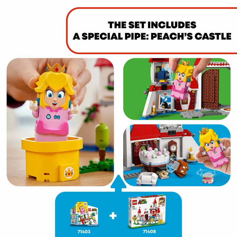 LEGO 71408 Super Mario Peach's Castle Expansion Set