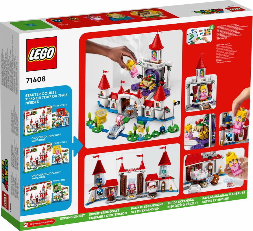 LEGO 71408 Super Mario Peach's Castle Expansion Set