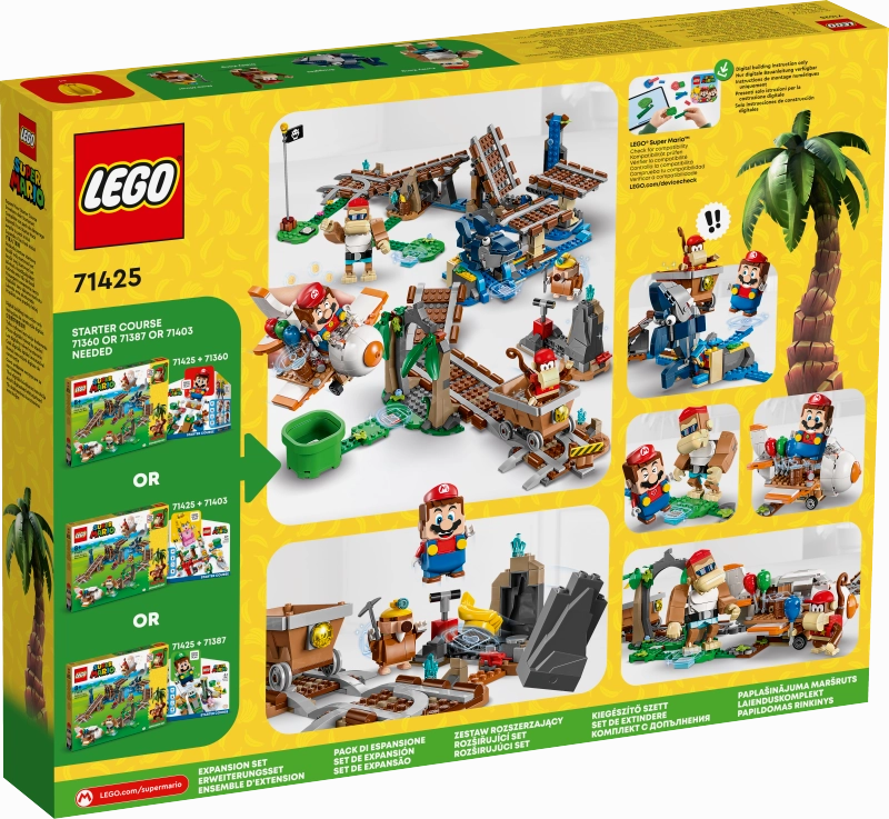 LEGO 71425 Super Mario Diddy Kong's Mine Cart Ride Expansion Set