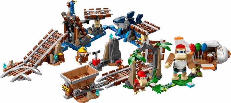 LEGO 71425 Super Mario Diddy Kong's Mine Cart Ride Expansion Set