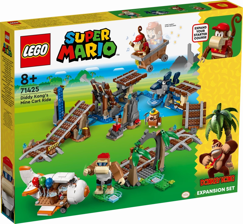 LEGO 71425 Super Mario Diddy Kong's Mine Cart Ride Expansion Set