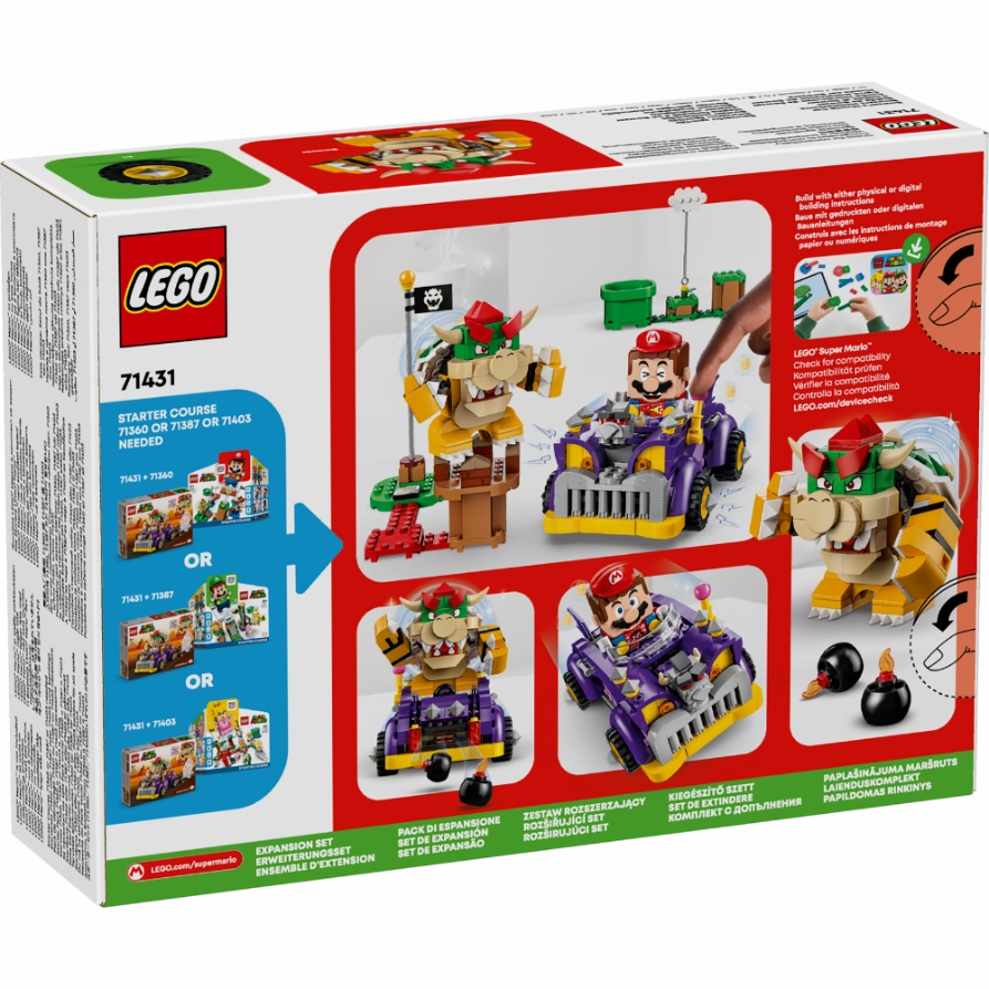 LEGO 71431 Super Mario Bowser's Muscle Car Expansion Set