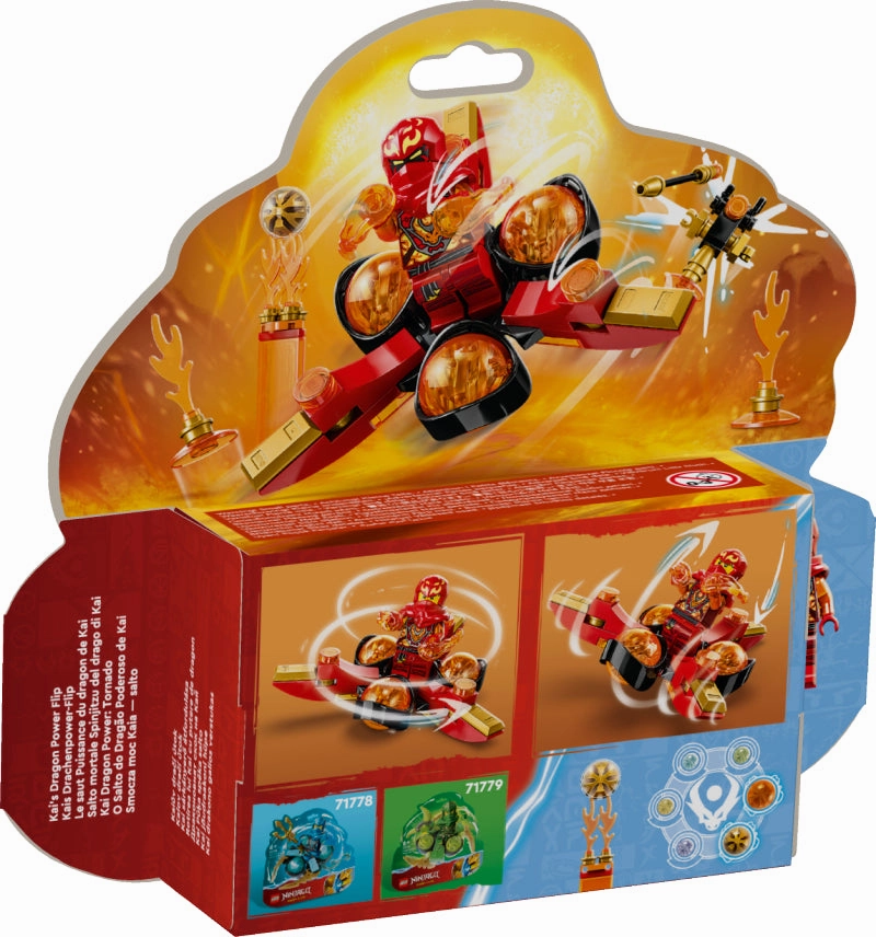 LEGO 71777 NINJAGO Kai's Dragon Power Spinjitzu Flip
