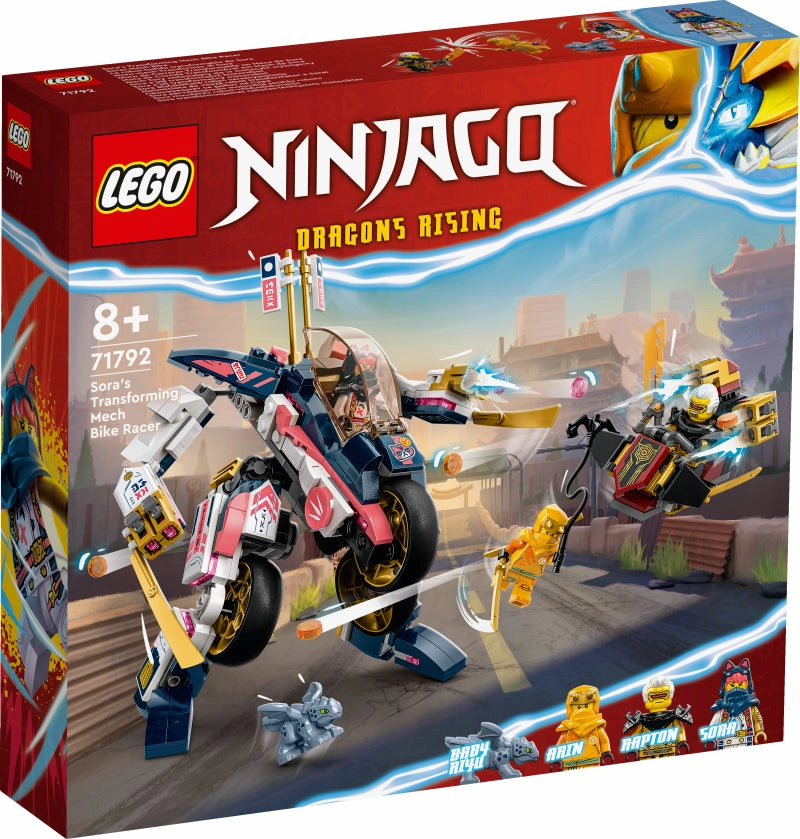 LEGO 71792 NINJAGO Sora's Transforming Mech Bike Racer