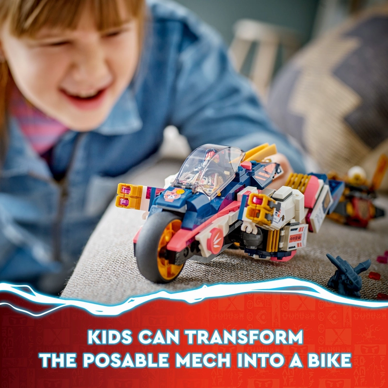 LEGO 71792 NINJAGO Sora's Transforming Mech Bike Racer