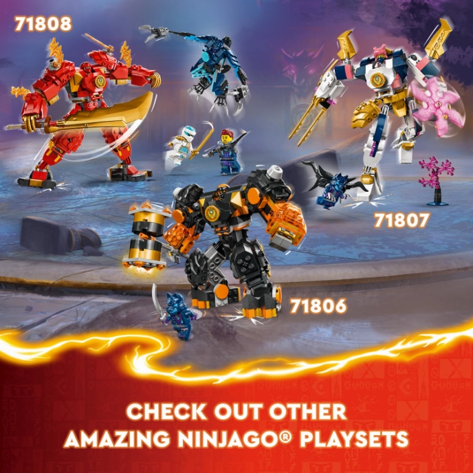 LEGO 71806 NINJAGO Cole's Elemental Earth Mech