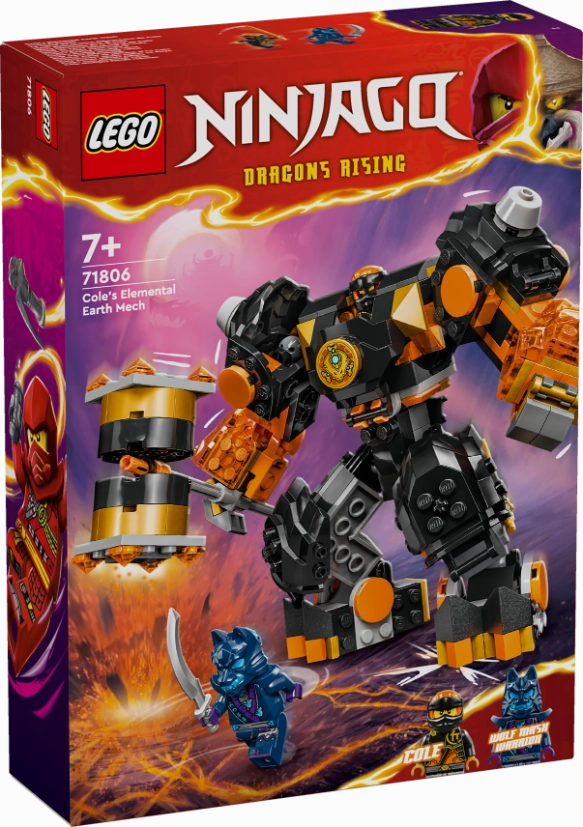 LEGO 71806 NINJAGO Cole's Elemental Earth Mech