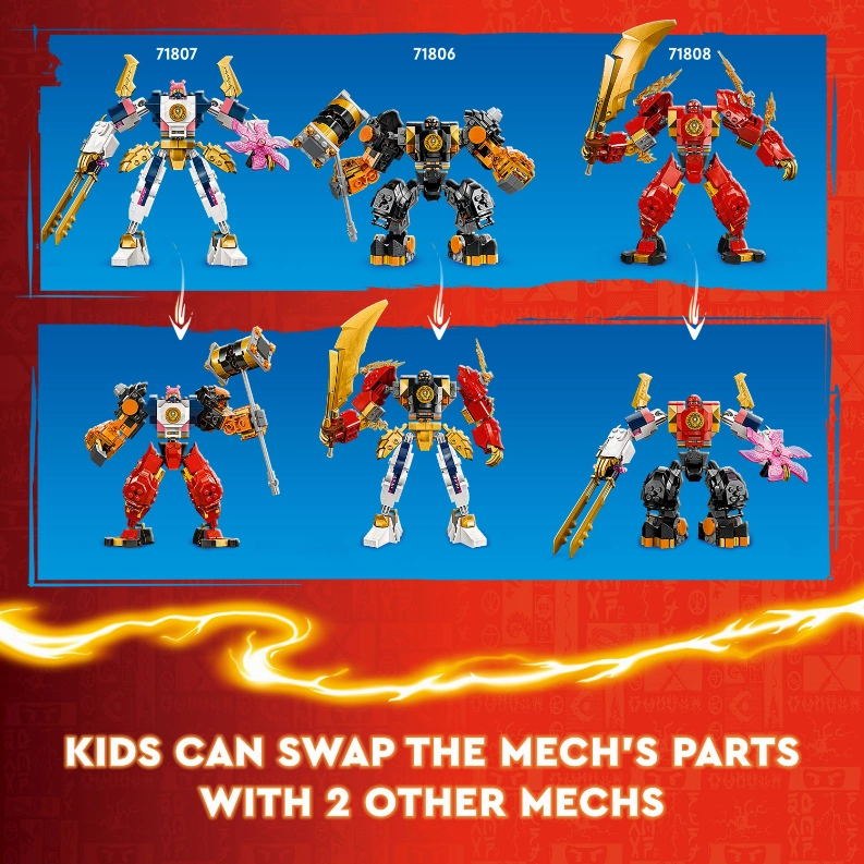 LEGO 71807 NINJAGO Sora's Elemental Tech Mech