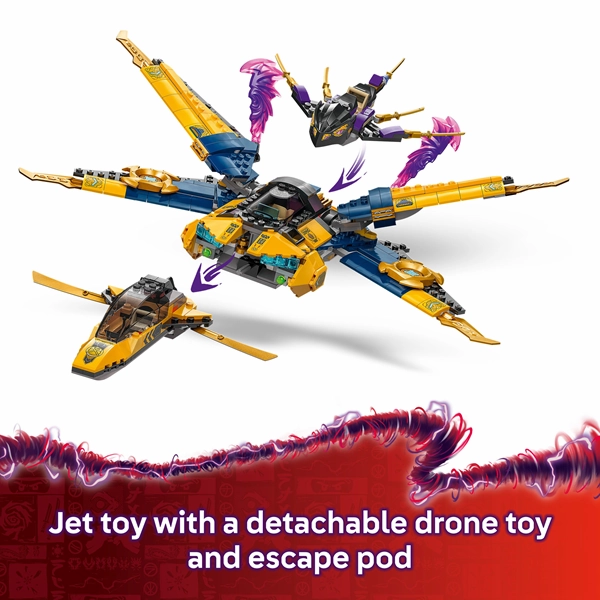 LEGO 71833 NINJAGO Ras And Arin's Super Storm Jet