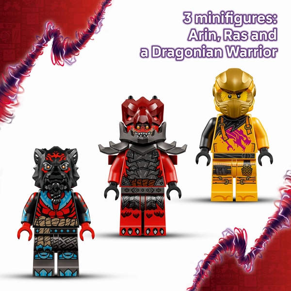 LEGO 71833 NINJAGO Ras And Arin's Super Storm Jet