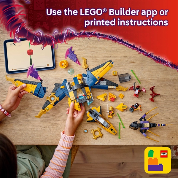 LEGO 71833 NINJAGO Ras And Arin's Super Storm Jet