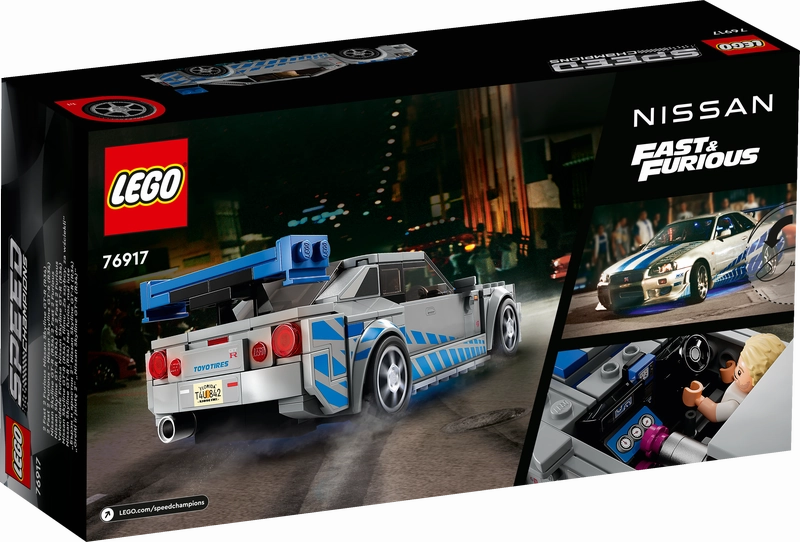 LEGO 76917 Speed Champions 2 Fast 2 Furious Nissan Skyline GT-R (R34)