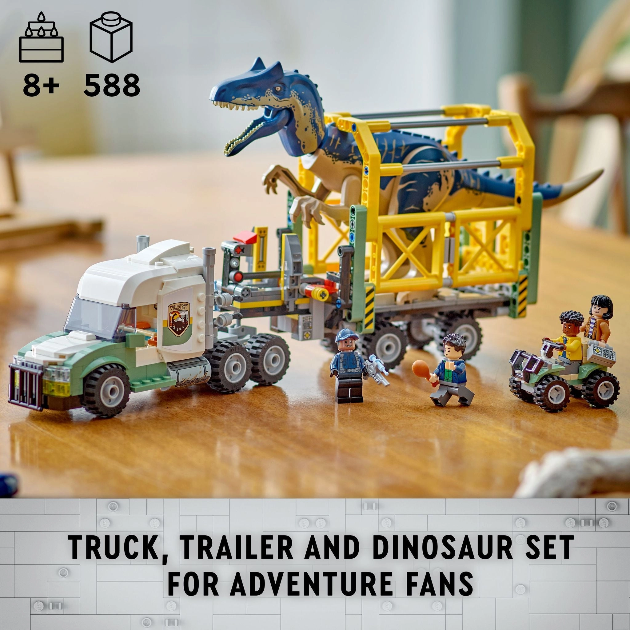 LEGO 76966 Jurassic World Dinosaur Missions: Allosaurus Transport Truck