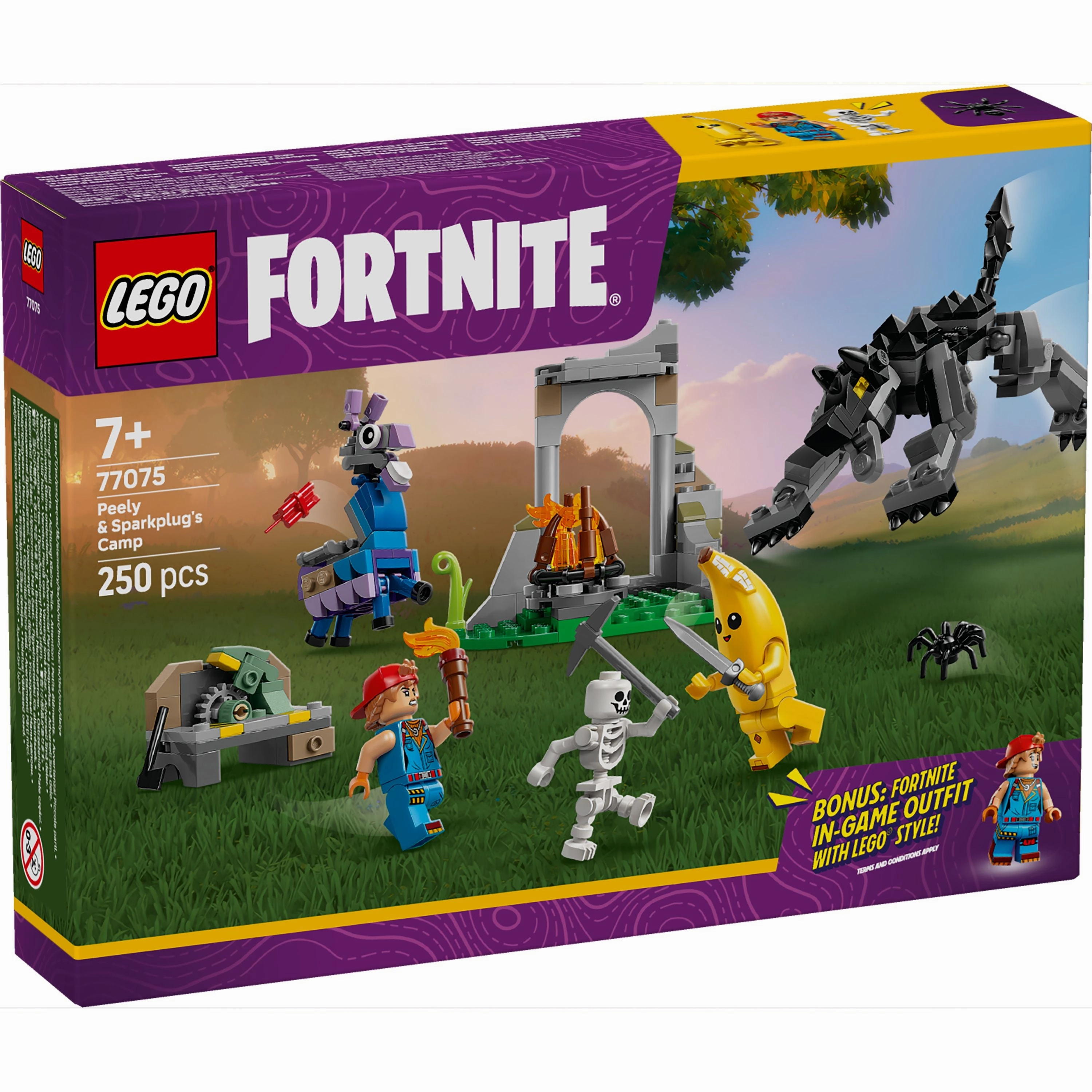 LEGO 77075 Fortnite Peely & Sparkplugs Camp