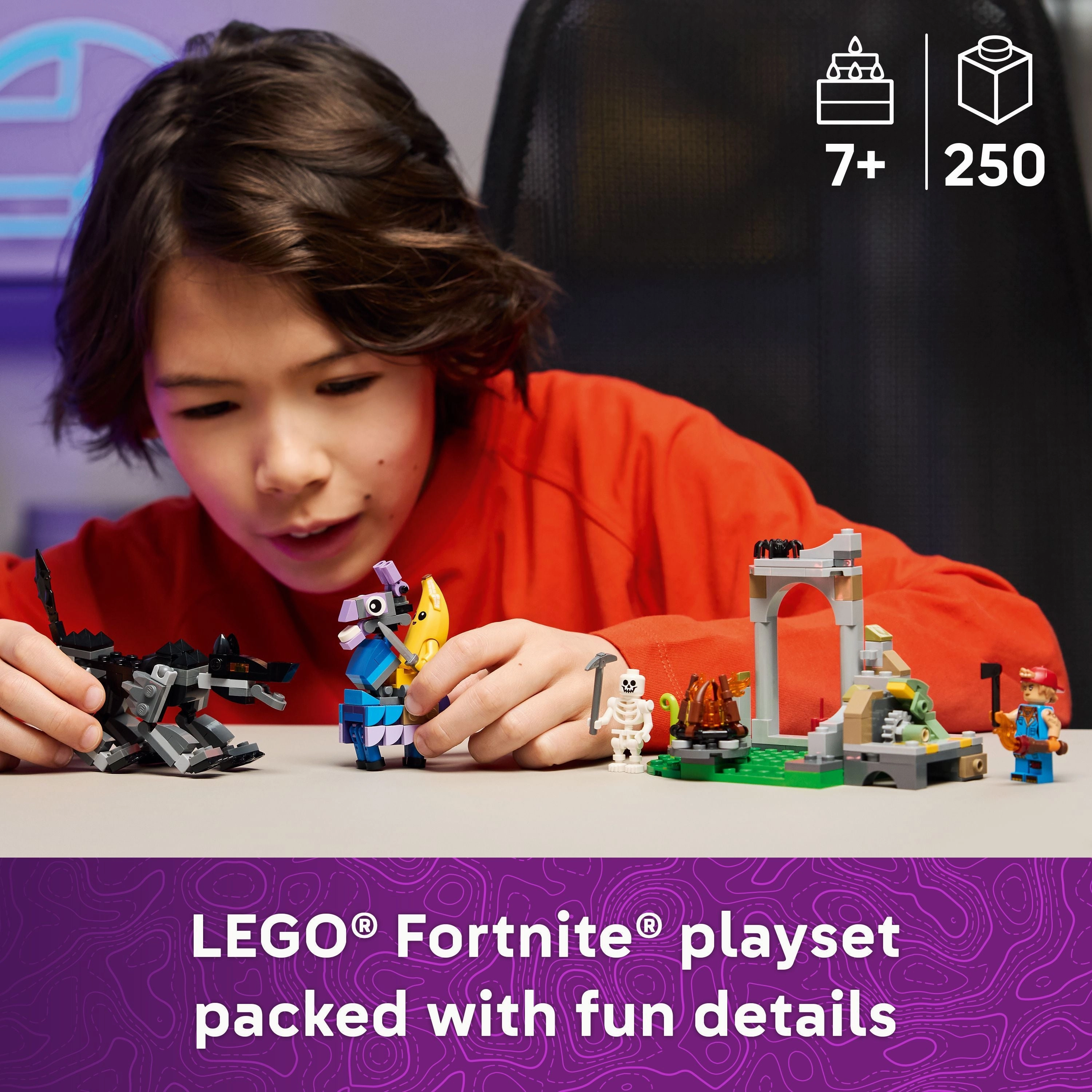 LEGO 77075 Fortnite Peely & Sparkplugs Camp
