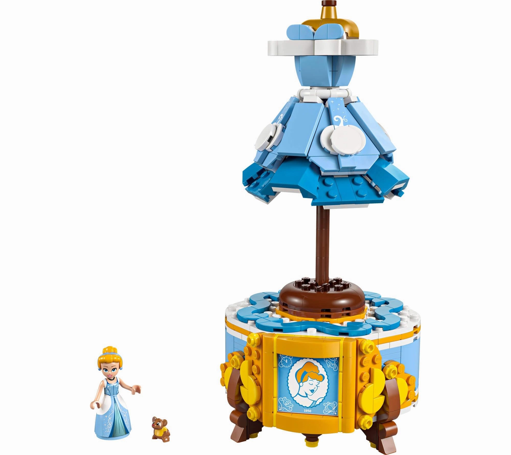 LEGO | Disney Princess Cinderellas 474-Piece Dress Building Kit - with Gus