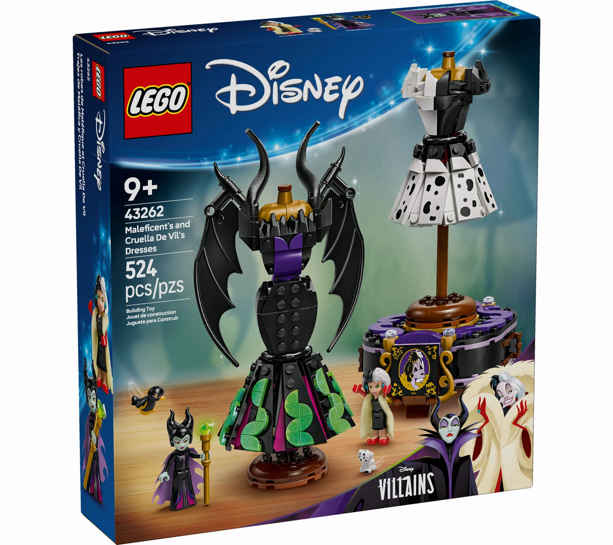 LEGO | Disney Villains Fashion Magic Maleficent & Cruella's Dresses 43262